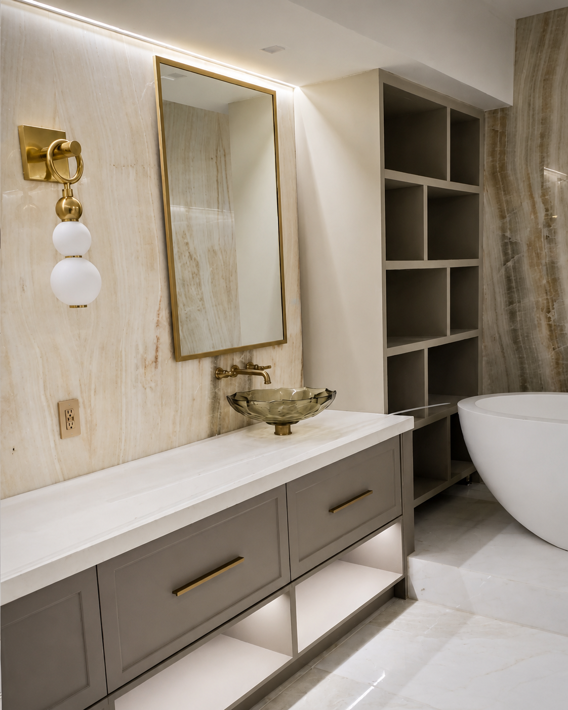 Bathroom vanity project